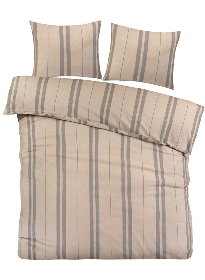 Dekbedovertrek Elmau Beige - Flanel