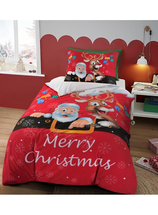 Day Dream Dekbedovertrek Merry Christmas Multi - Katoen