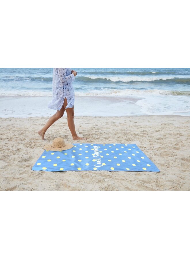 Lucca Strandlaken Cool Summer Blauw - Microvezel