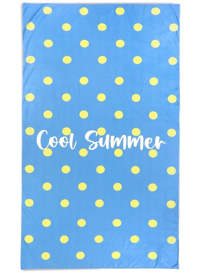 Lucca Strandlaken Cool Summer Blauw - Microvezel