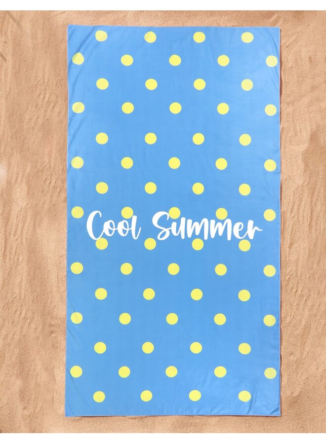 Lucca Strandlaken Cool Summer Blauw - Microvezel