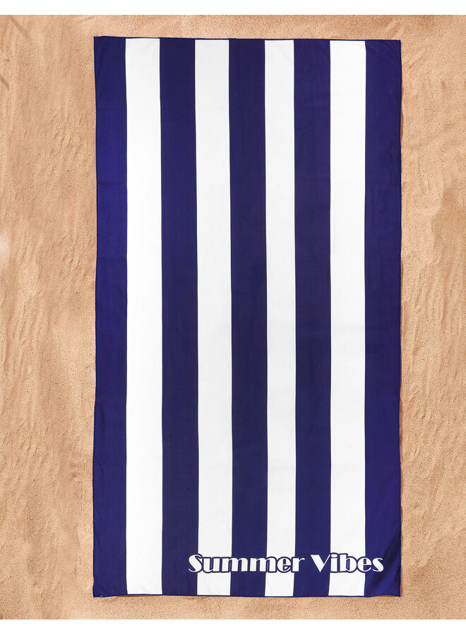 Lucca Strandlaken Summer Vibes Navy - Microvezel