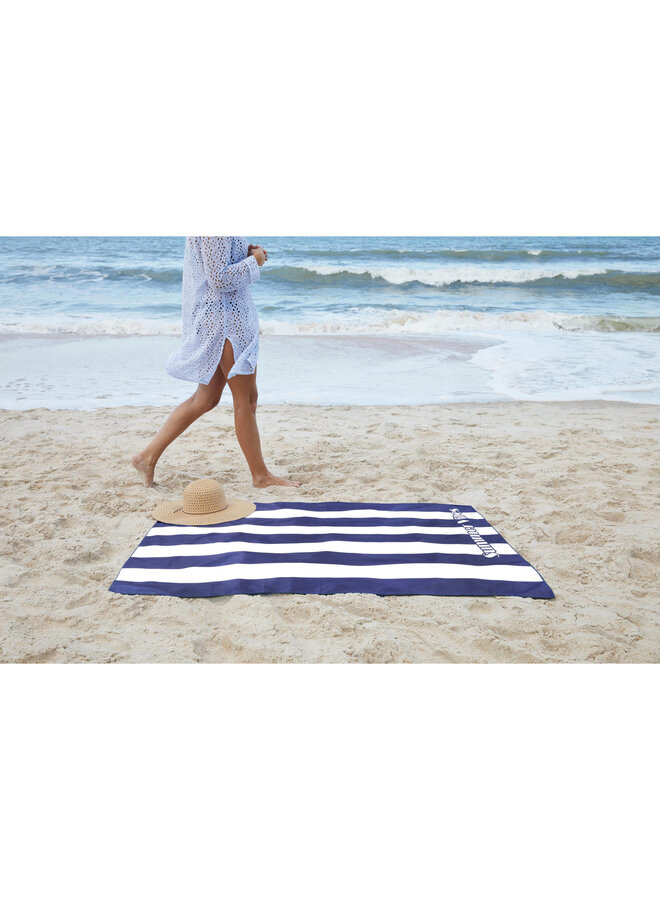 Lucca Strandlaken Summer Vibes Navy - Microvezel