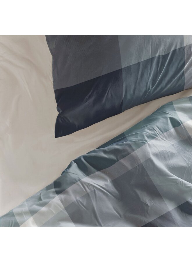 Byrklund Dekbedovertrek Pretty Squares Blauw - Polyester