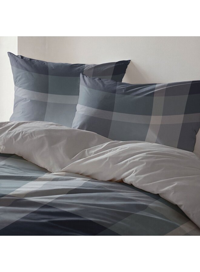 Byrklund Dekbedovertrek Pretty Squares Blauw - Polyester