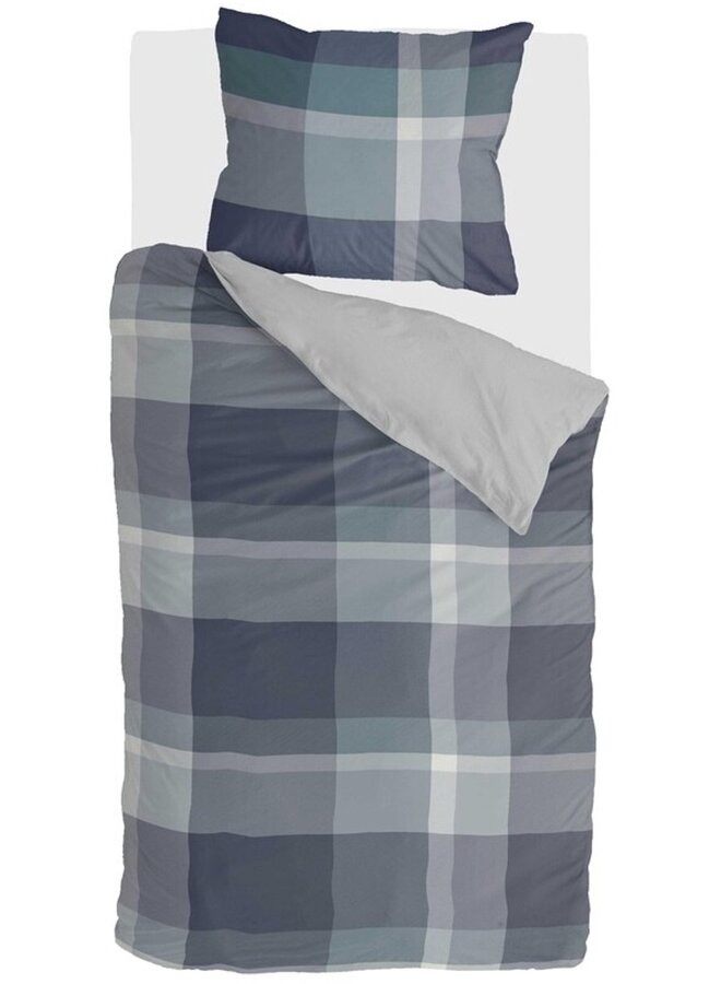 Byrklund Dekbedovertrek Pretty Squares Blauw - Polyester