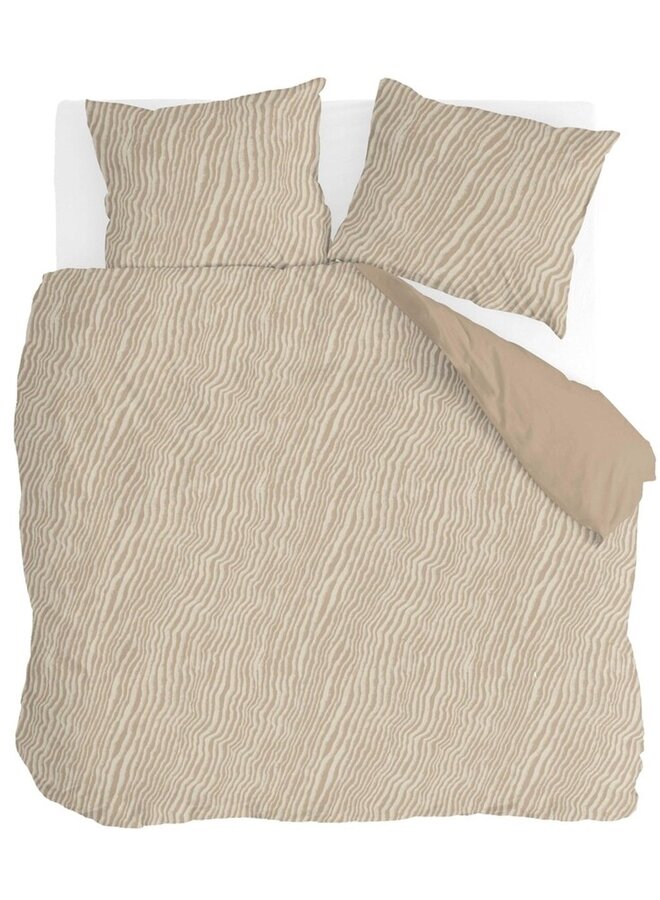 Dekbedovertrek Sandy Lines Beige - Polyester