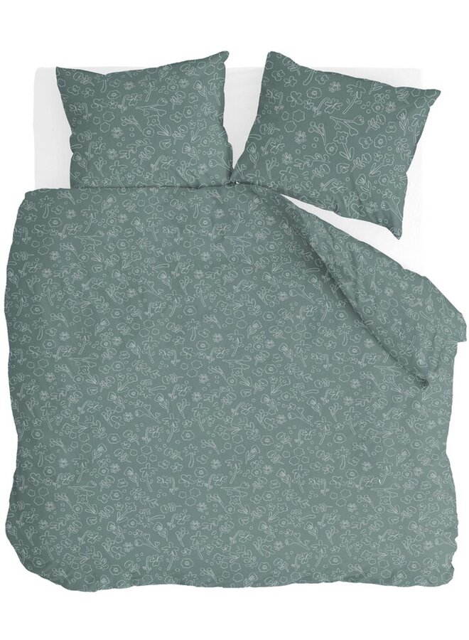 Dekbedovertrek Vedor Antraciet - Polyester/Katoen