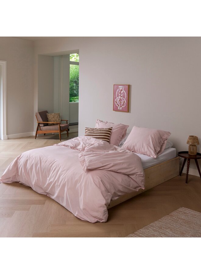 Dindi Home Dekbedovertrek Candy Clouds Roze - Gerecyled Katoen