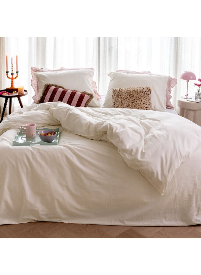 Dindi Home Dekbedovertrek Forever Colours Creme - Gerecyled Katoen