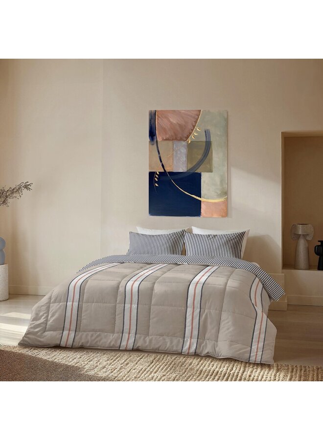 Byrklund Lay Dekbed Clean Lined Up Zand - Polyester