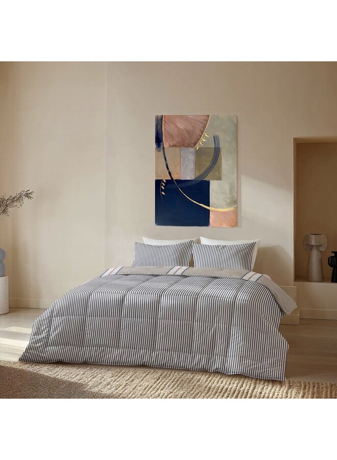 Byrklund Lay Dekbed Clean Lined Up Zand - Polyester