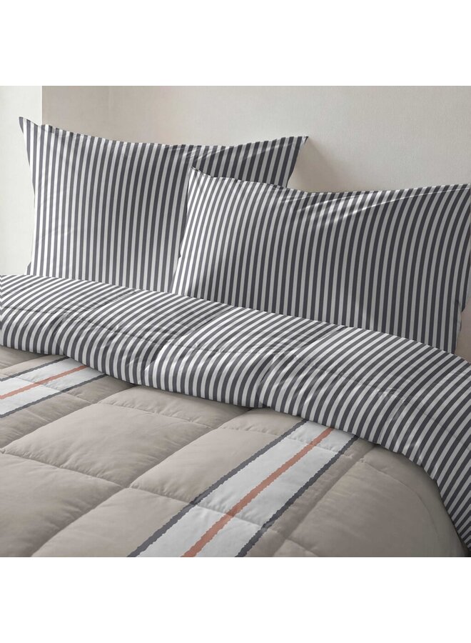 Byrklund Lay Dekbed Clean Lined Up Zand - Polyester