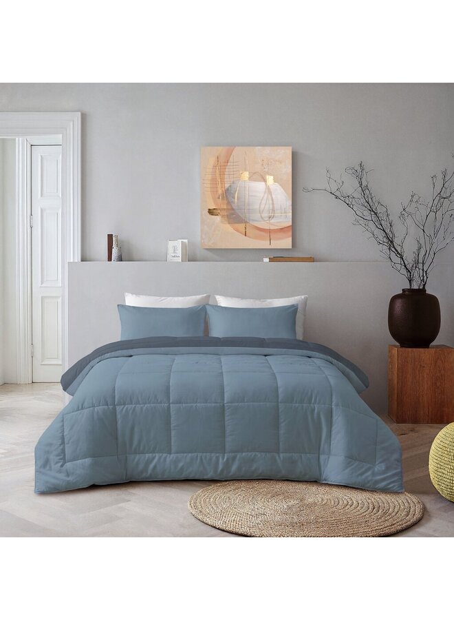 Byrklund Lay Dekbed Wash & Rest Blauw - Polyester