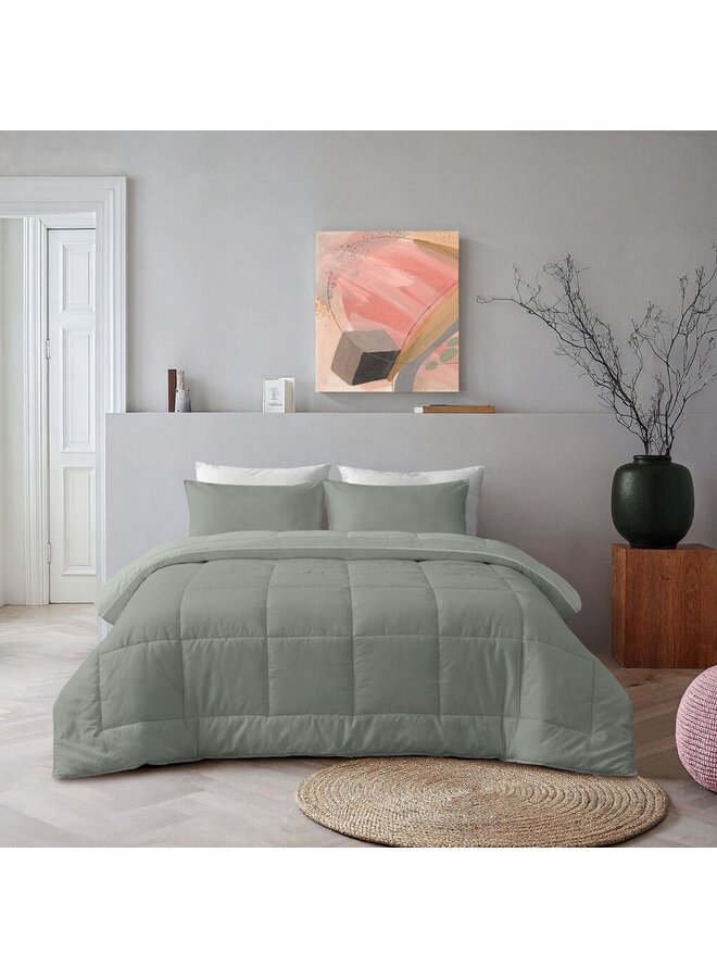 Byrklund Lay Dekbed Wash & Rest Groen - Polyester