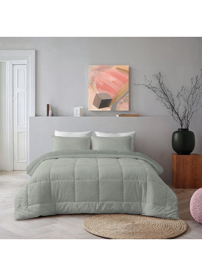 Byrklund Lay Dekbed Wash & Rest Groen - Polyester
