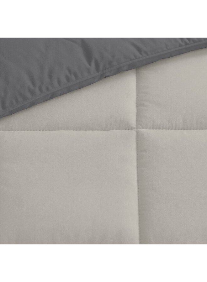 Byrklund Lay Dekbed Wash & Rest Zand/Antraciet - Polyester