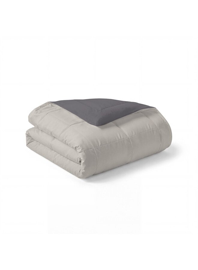 Byrklund Lay Dekbed Wash & Rest Zand/Antraciet - Polyester