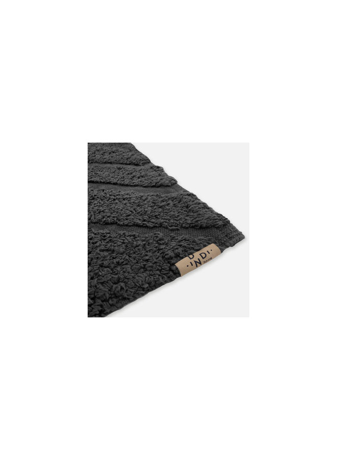 Dindi Home Badmat Pure & Pretty Antraciet - Katoen