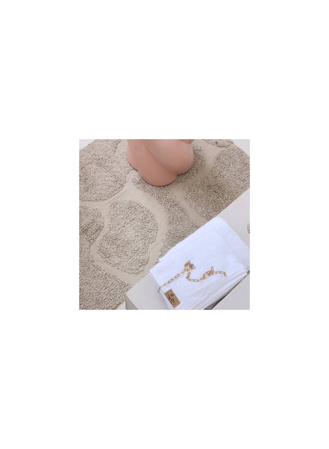 Dindi Home Badmat Pure & Pretty Zand - Katoen