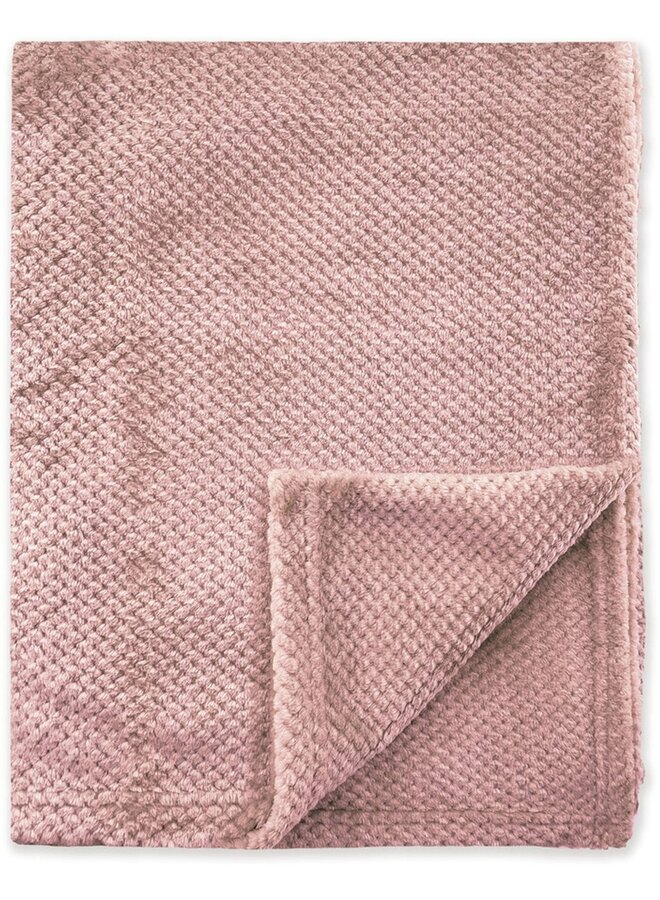 Plaid Bubble Cuddle Roze - Fleece