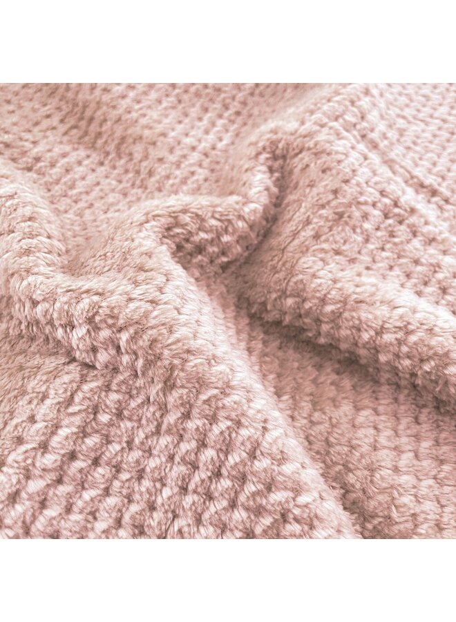 Byrklund Plaid Bubble Cuddle Roze - Fleece