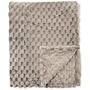 Byrklund Plaid Bubble Fluffy Dots Taupe - Fleece