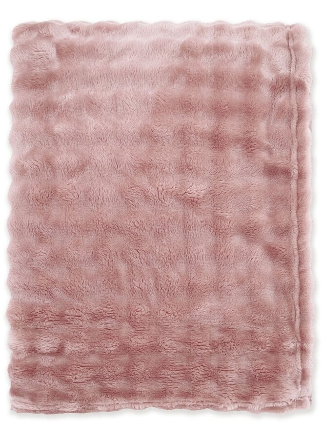 Byrklund Plaid Ribbed Ribbed Comfort Roze - Fleece