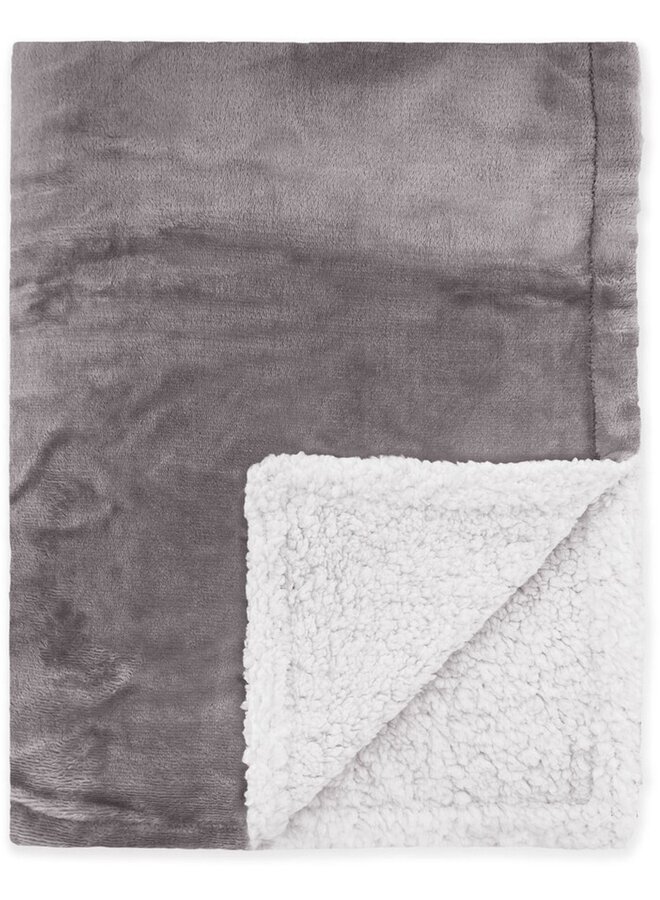 Byrklund Plaid Snowy Hug Antraciet - Fleece