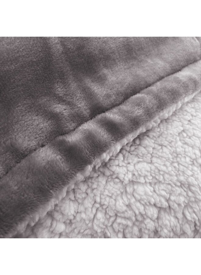 Byrklund Plaid Snowy Hug Antraciet - Fleece