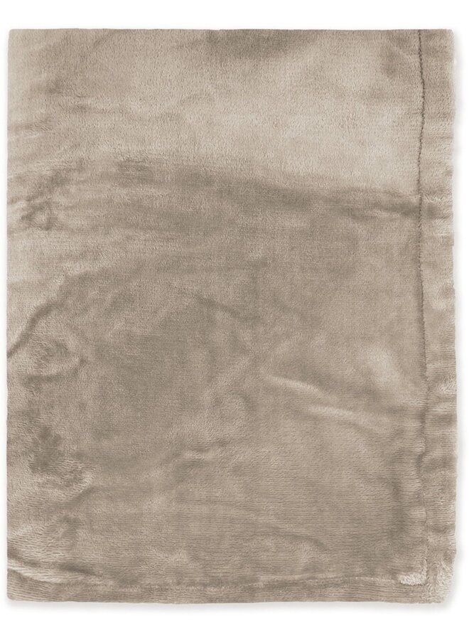 Byrklund Plaid Snowy Hug Taupe - Fleece