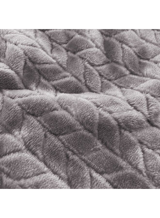 Byrklund Plaid Twill Touch Antraciet - Fleece