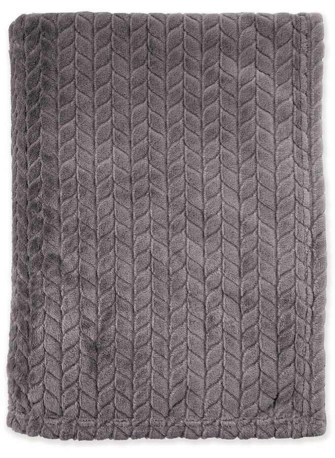 Byrklund Plaid Twill Touch Antraciet - Fleece