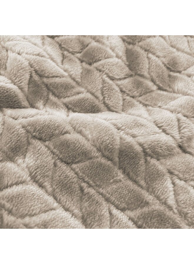 Byrklund Plaid Twill Touch Taupe - Fleece