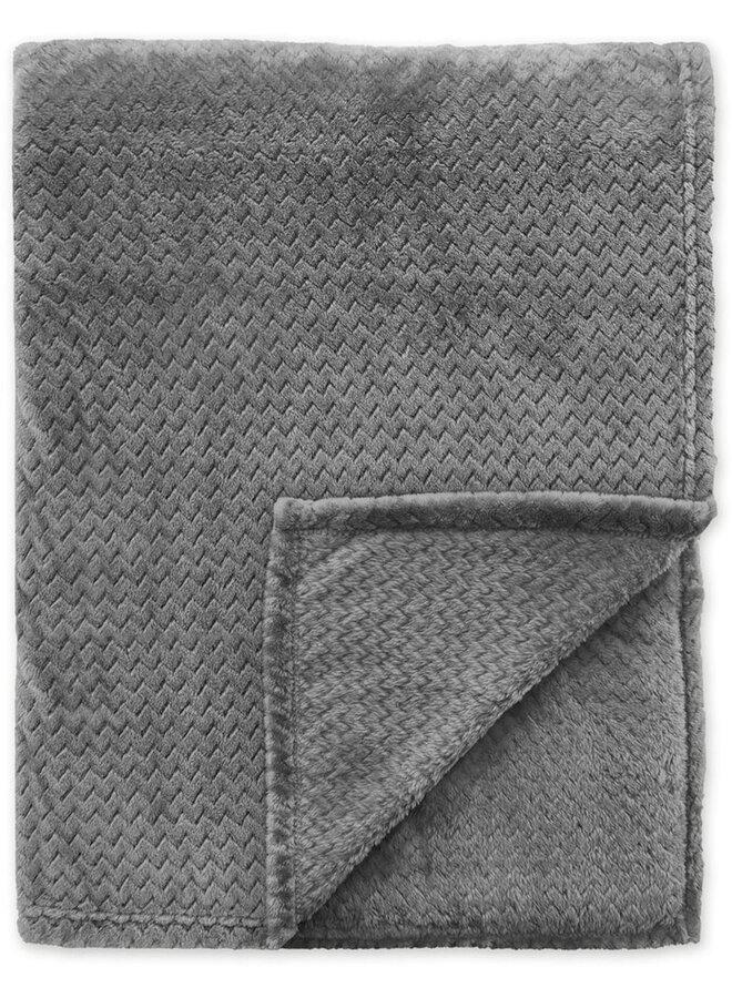 Byrklund Plaid V-Bone Antraciet - Polyester