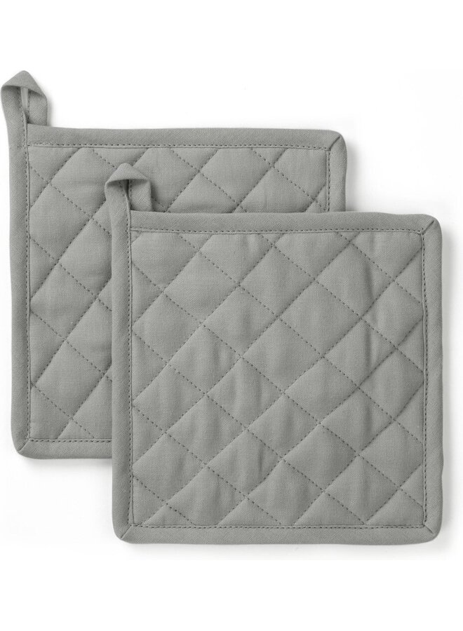 Pannenlap Stay Cold Grijs - Set Van 2 - Katoen