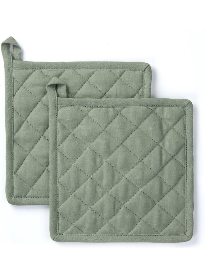 Byrklund Pannenlap Stay Cold Groen - Set Van 2 - Katoen