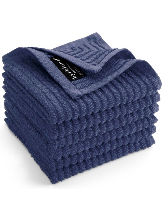 Vaatdoek Clean & Shiny Blauw - Set Van 6 - Katoen