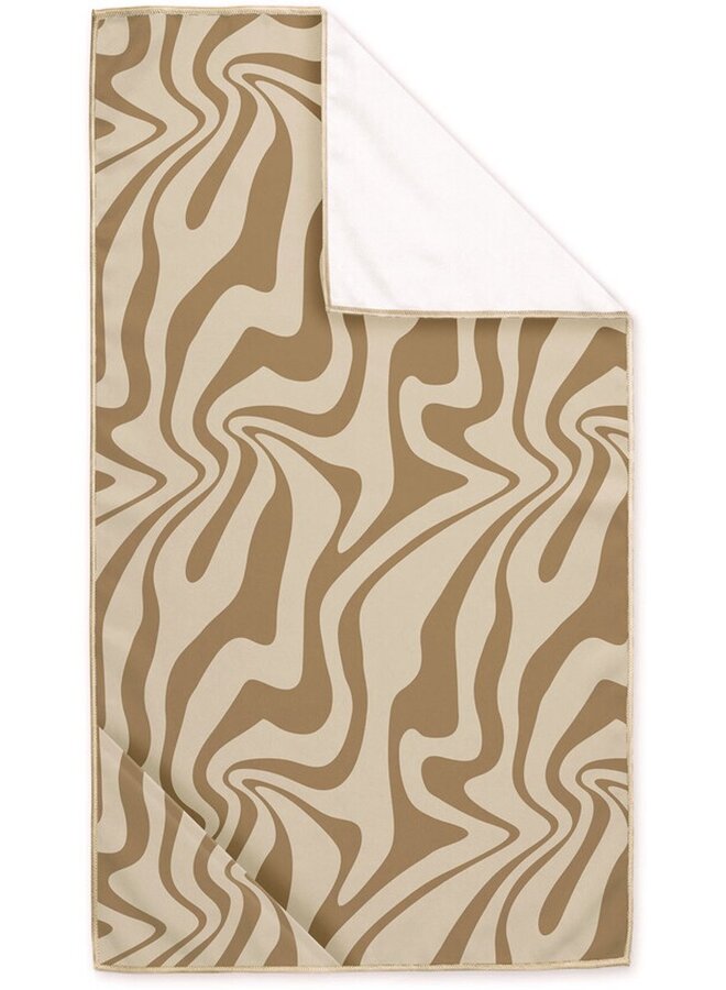 Strandlaken Sunset Swirl Zand - Gerecyeld Polyester