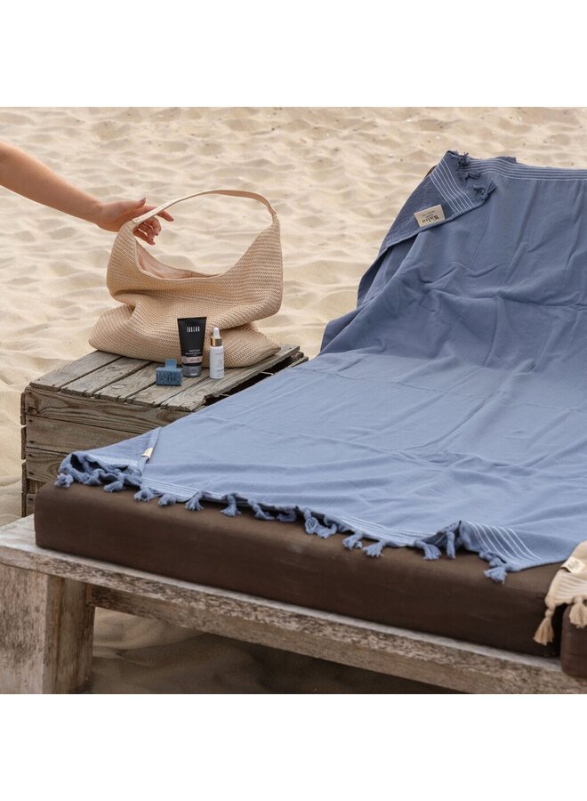 Walra Hamamdoek Soft Cotton Blauw - Katoen