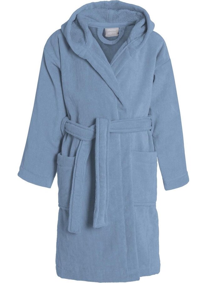 Badjas Kinder Pure Blauw - Badstof Katoen