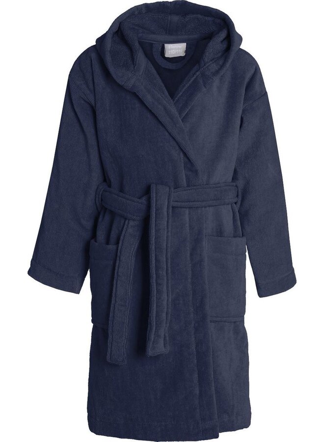 Badjas Kinder Pure Indigo - Badstof Katoen