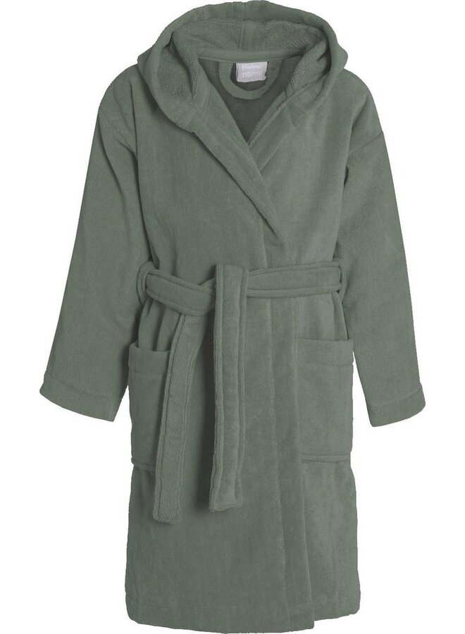 Badjas Kinder Pure Groen - Badstof Katoen