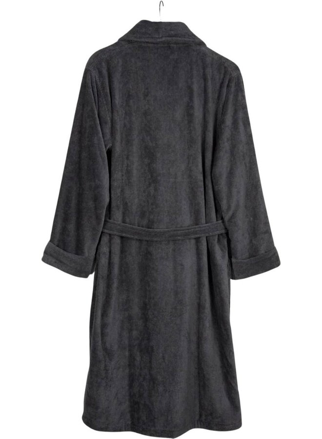 Walra Badjas Casual Robe Antraciet - Velours