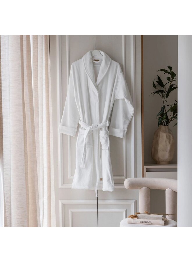 Walra Badjas Casual Robe Wit - Velours