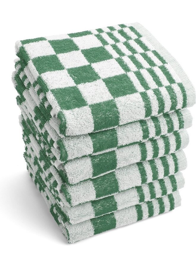 Byrklund Keukendoek Clean & Fresh Groen - Set Van 6 - Katoen