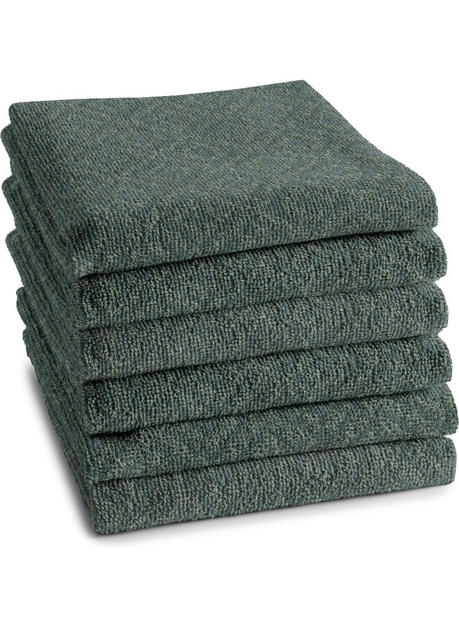 Keukendoek Akira Groen - Set Van 6 - Katoen