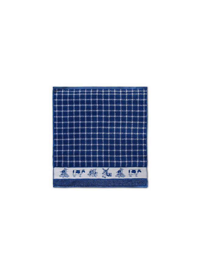 DDDDD Keukendoek Dutchie Blauw - Set Van 6 - Katoen
