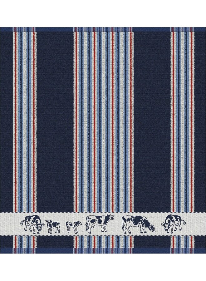 Keukendoek Friesian Blauw - Set Van 6 - Katoen