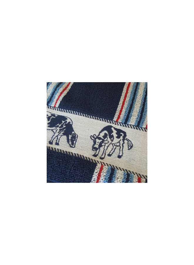 DDDDD Keukendoek Friesian Blauw - Set Van 6 - Katoen